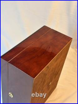 Ocaso Savoy Cigar Humidor 11.75x 9.5x 5 No Key Surface Scratches
