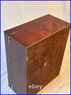 Ocaso Savoy Cigar Humidor 11.75x 9.5x 5 No Key Surface Scratches