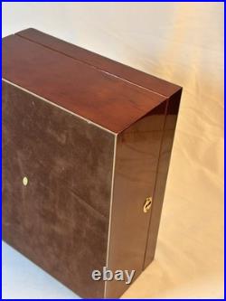 Ocaso Savoy Cigar Humidor 11.75x 9.5x 5 No Key Surface Scratches