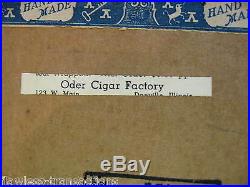 Oder Oma Vintage Antico Vuote a Mano in Legno Humidor Decorato Cigar Box Nice
