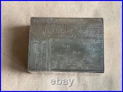 Old Antique Imperial Russian Silver Trompe L'oeil Cigar Box Moscow 1890