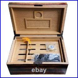 Old Glory American Flag 100ct Cigar Humidor Box with Humidifier + Hygrometer