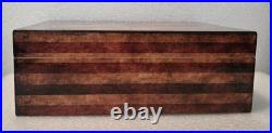 Old Glory American Flag Medium Cigar Humidor Wood Box 25 To 50 Cigar Storage