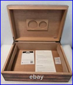 Old Glory American Flag Medium Cigar Humidor Wood Box 25 To 50 Cigar Storage