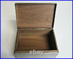 Old WMF Edelzinn German Cigar Humidor Jewelry Box Hand Hammered