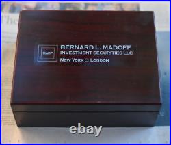 Original Bernard L. Madoff Wooden Cigar Humidor Box Original Bernard L. Madoff Wooden Cigar Humidor Box