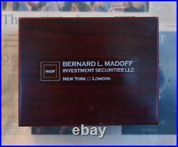 Original Bernard L. Madoff Wooden Cigar Humidor Box Original Bernard L. Madoff Wooden Cigar Humidor Box