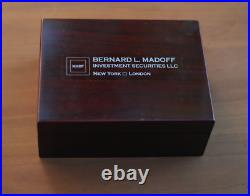 Original Bernard L. Madoff Wooden Cigar Humidor Box Original Bernard L. Madoff Wooden Cigar Humidor Box