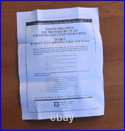 Original Bernard L. Madoff Wooden Cigar Humidor Box