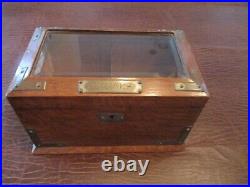 Outstanding English Cigar Box Humidor With Glass Lid No name
