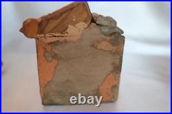 Outstanding Terracotta Pug Dog withPuppies Small Tobacco Humidor/Box Antique Outstanding Terracotta Pug Dog withPuppies Small Tobacco Humidor/Box Antique