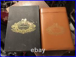 PARTAGAS LEATHER CIGAR HUMIDOR TRAVEL CASE EUROPEAN MARKET with Box