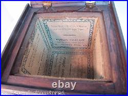 PUBLIC COAL Co PHILA Pa Old Advertising CIGAR HUMIDOR Wooden Box CELOTEX PUBLIC COAL Co PHILA Pa Old Advertising CIGAR HUMIDOR Wooden Box CELOTEX