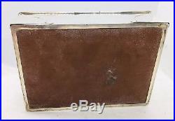 Padgett & Braham Antique English Sterling Silver Cigar Humidor Box & Extras 55oz