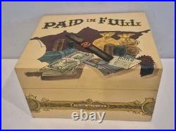 Paid In Full Brand Cigar Box Humidor Secret Hidden Draw Holds Cigars Jewelry