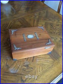 Partagas Solid Wood Walnut Empty Cigar Box Humidor 11 X 8 1/4 X 4