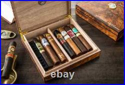 Personalized Desktop cigar humidor box 20 cigars Cigar box