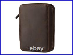 Personalized Leather Cigar Case Travel Cigar Holder Humidor Box Gift for Men