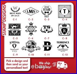 Personalized Travel Cigar Humidor Case with included accessories, Cigar Box Cas