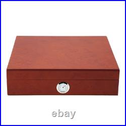 Portable Humidor Cigar Box Wooden Cigarette Container Storage Case (Brown) Portable Humidor Cigar Box Wooden Cigarette Container Storage Case (Brown)