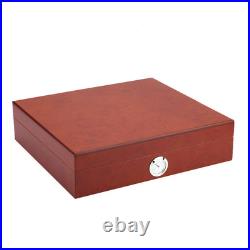 Portable Humidor Cigar Box Wooden Cigarette Container Storage Case (Brown) Portable Humidor Cigar Box Wooden Cigarette Container Storage Case (Brown)