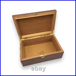 Premium Wood Cigar Humidor with Lock & Key NewithUnused Unbranded