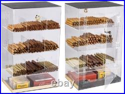 Prestige Import Group Roosevelt Large Counter Top Acrylic Display Cigar Humidor