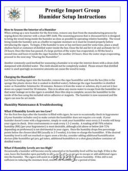 Prestige Import Group Roosevelt Large Counter Top Acrylic Display Cigar Humidor