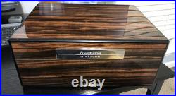 Prometheus Macassar Ebony 50 Cigar Humidor Milano Series MIB