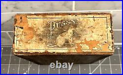 Pussy Cat Wood Cigar Box 1908 Windsor PA Londres Factory? RARE