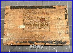 Pussy Cat Wood Cigar Box 1908 Windsor PA Londres Factory? RARE