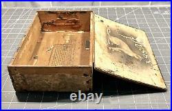 Pussy Cat Wood Cigar Box 1908 Windsor PA Londres Factory? RARE
