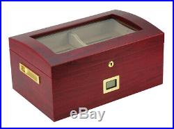 Quality 100+ CT Count Cigar Humidor Humidifier Wooden Case Box Hygrometer Twoa