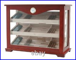 Quality 250+ CT Count Cigar Humidor Humidifier Wooden Case Box Hygrometer 71b