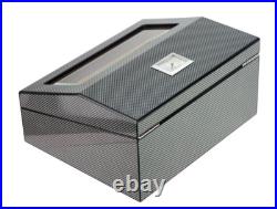 Quality 50+ Count Cigar Humidor Box Cabinet Mahogany Humidifier Hygrometer 16