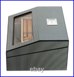 Quality 50+ Count Cigar Humidor Box Cabinet Mahogany Humidifier Hygrometer 16