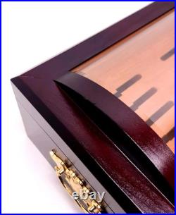 Quality Importers IL Duomo 150 Cigar Humidor Mahogany Box Beveled Dome Glass