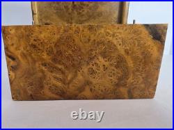 RARE 19th CENTURY VICTORIAN MECHANICAL EXPANDING THUJA BURL CIGAR HUMIDOR BOX
