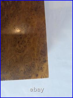 RARE 19th CENTURY VICTORIAN MECHANICAL EXPANDING THUJA BURL CIGAR HUMIDOR BOX