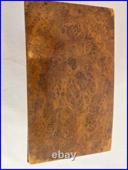 RARE 19th CENTURY VICTORIAN MECHANICAL EXPANDING THUJA BURL CIGAR HUMIDOR BOX