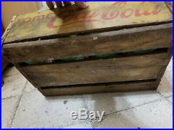 RARE Antique AWESOME SPANISH HAVANA COCA COLA WOOD BOX 12 GIANT BOTTLE 28OZ 30s