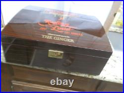 RARE PACKWOODS X BOSS CIGAR HUMIDIFIER BOX GORGEOUS WOOD FINISH, With2 KEYS RARE PACKWOODS X BOSS CIGAR HUMIDIFIER BOX GORGEOUS WOOD FINISH, With2 KEYS