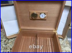 RARE PACKWOODS X BOSS CIGAR HUMIDIFIER BOX GORGEOUS WOOD FINISH, With2 KEYS RARE PACKWOODS X BOSS CIGAR HUMIDIFIER BOX GORGEOUS WOOD FINISH, With2 KEYS