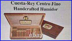 RARE Vintage Large La Flor De Cuesta Rey Cigars Cedar Lined Humidor Box NEW RARE Vintage Large La Flor De Cuesta Rey Cigars Cedar Lined Humidor Box NEW