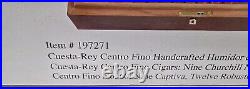 RARE Vintage Large La Flor De Cuesta Rey Cigars Cedar Lined Humidor Box NEW RARE Vintage Large La Flor De Cuesta Rey Cigars Cedar Lined Humidor Box NEW