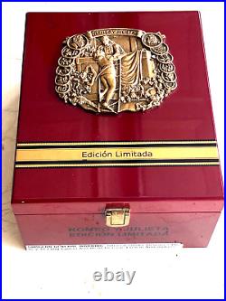 ROMEO Y JULIET EDITION LIMITADA No 2 SOLID WOOD CIGAR BOX ROMEO Y JULIET EDITION LIMITADA No 2 SOLID WOOD CIGAR BOX