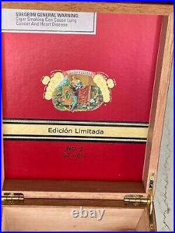 ROMEO Y JULIET EDITION LIMITADA No 2 SOLID WOOD CIGAR BOX ROMEO Y JULIET EDITION LIMITADA No 2 SOLID WOOD CIGAR BOX