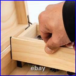 RYOT Humidor Walnut Box 8 x 11 w 4 x 7 Insert Screen Sifter Lock Wood Stash