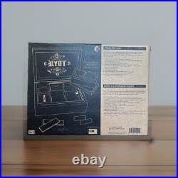 RYOT Humidor Walnut Combo Box (8×11) Lockable with Tray and Glass Containers New