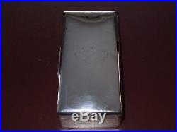 Rare 1909 English Edwardian 555 Gram Sterling Silver Cigar Humidor Box Must See